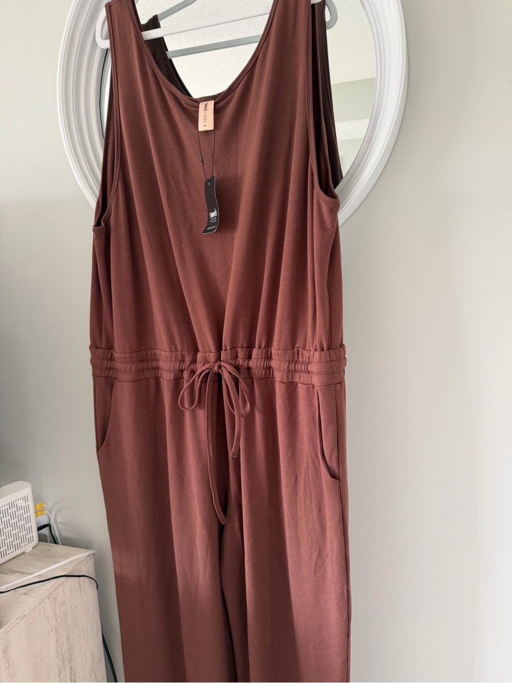 NWT Smash + Tess Happy Hour Romper Classic Cocoa Brown Wide Leg Jumpsuit 4XL - Picture 4 of 11